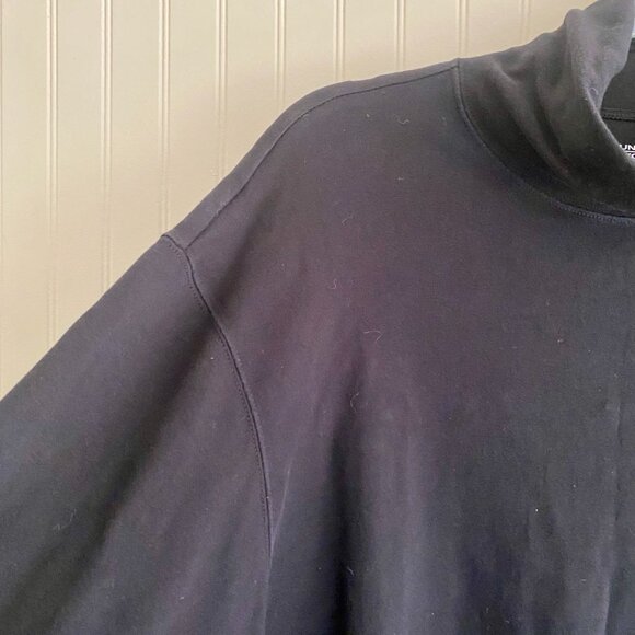 Roundtree & Yorke Men's Black Turtleneck Sweater, Cotton, Size XL. - Picture 4 of 6